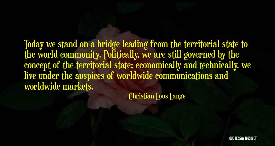 Christian Lous Lange Quotes 87098