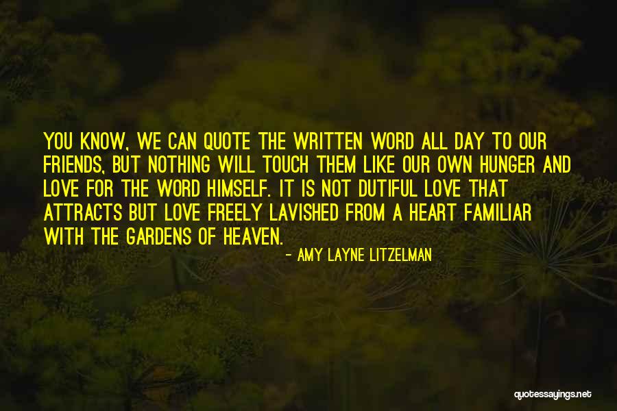 Christian Lovers Quotes By Amy Layne Litzelman