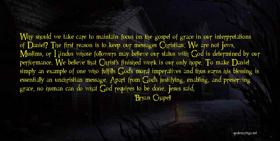 Christian Message Of Hope Quotes By Bryan Chapell