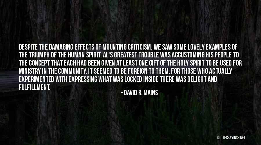 Christian Ministry Quotes By David R. Mains Christian Ministry Quotes By David R. Mains