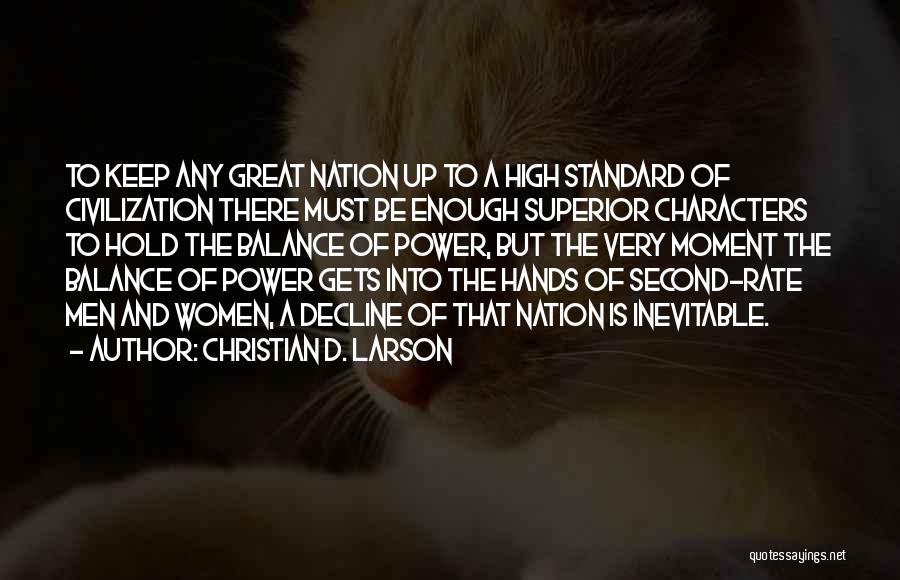 Christian Nation Quotes By Christian D. Larson