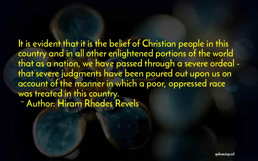 Christian Nation Quotes By Hiram Rhodes Revels