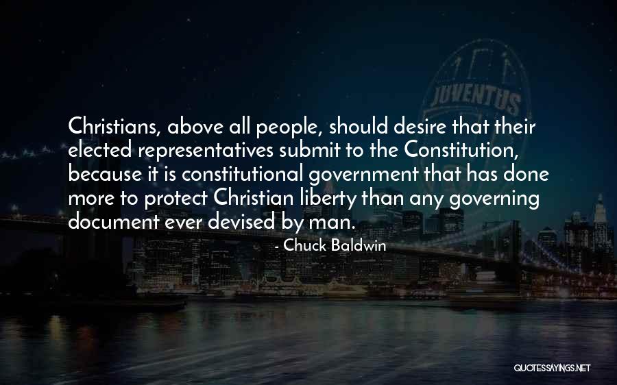 Christian Protect Quotes By Chuck Baldwin
