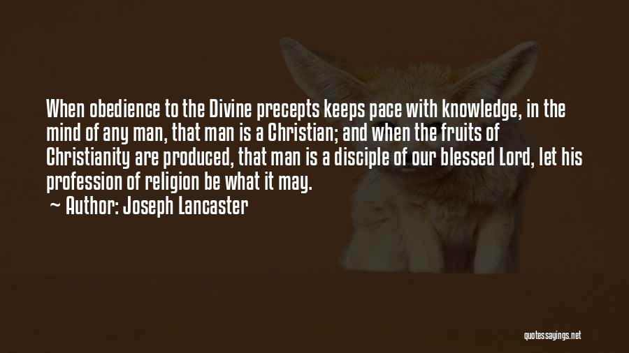 Christian Religion Quotes By Joseph Lancaster
