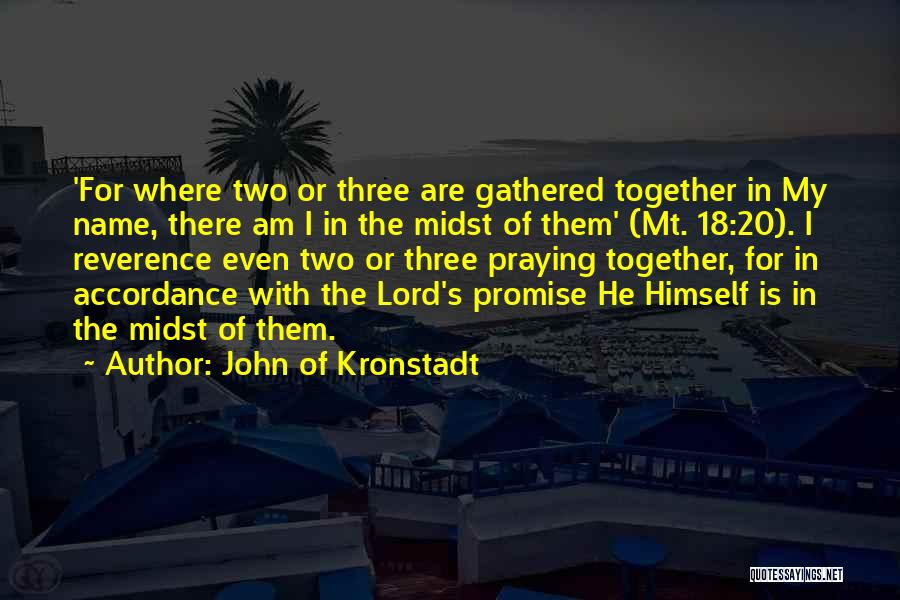 Christian Reverence Quotes By John Of Kronstadt