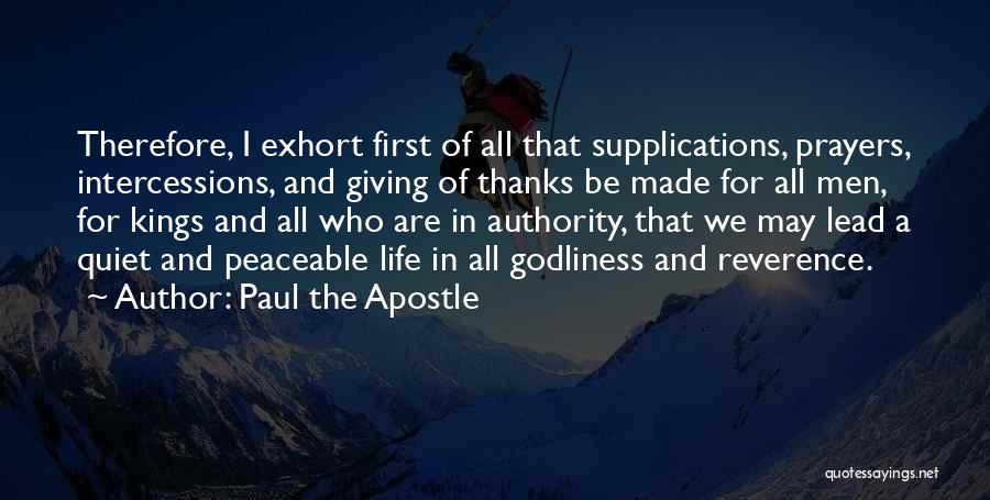 Christian Reverence Quotes By Paul The Apostle