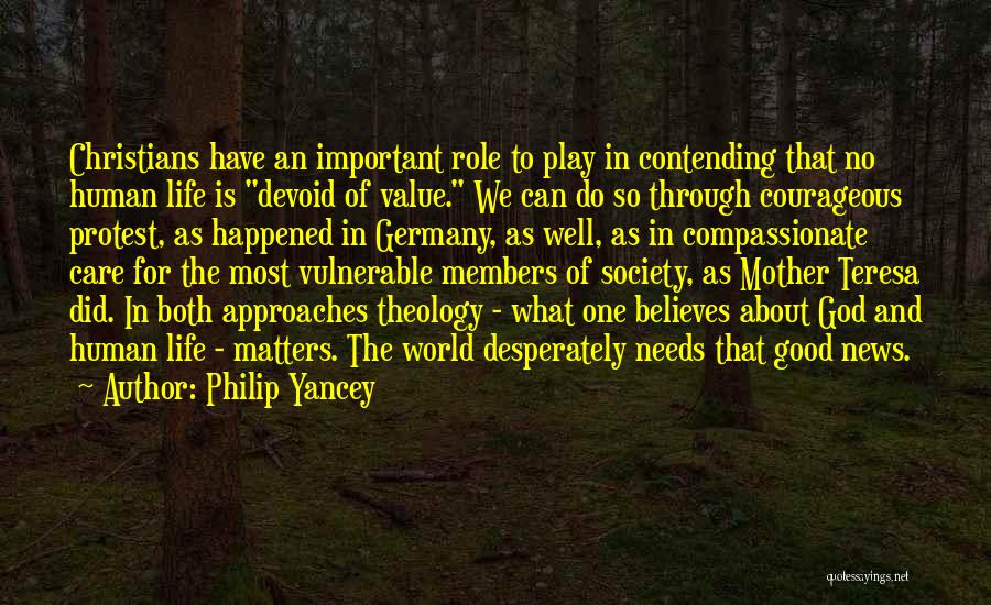 Christian Self Care Quotes By Philip Yancey