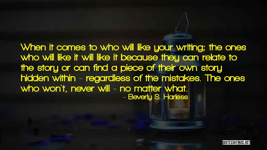 Christian Story Quotes By Beverly S. Harless Christian Story Quotes By Beverly S. Harless