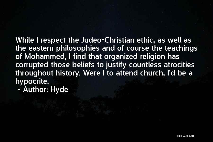 Christian Teachings Quotes By Hyde