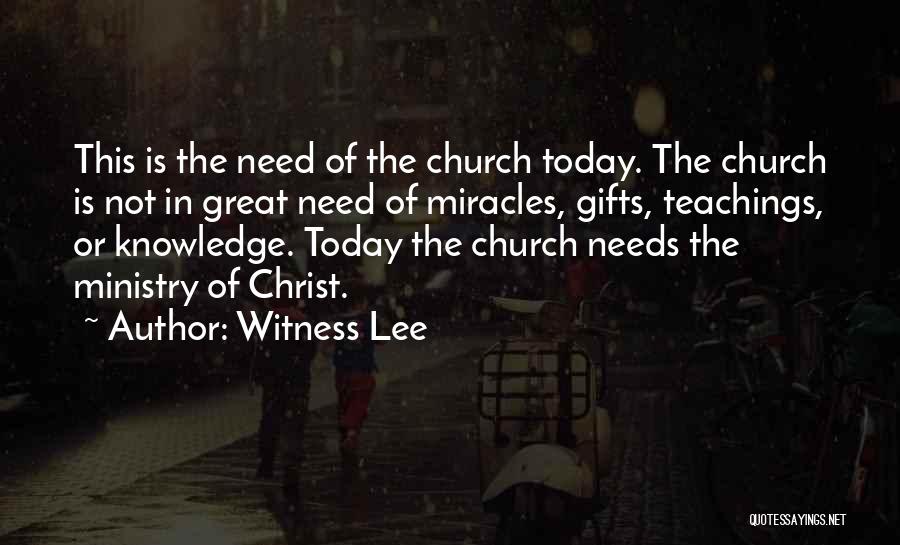 Christian Teachings Quotes By Witness Lee