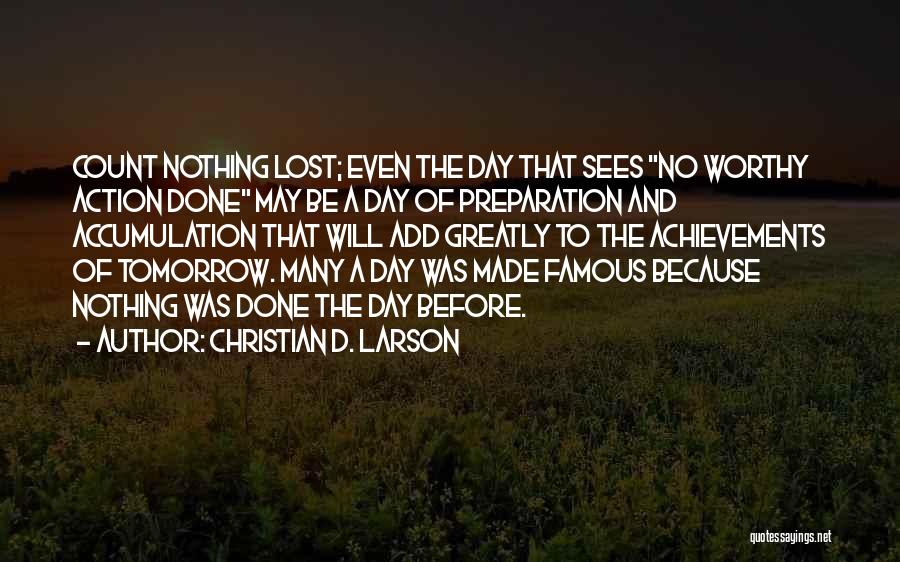 Christian Thought For The Day Quotes By Christian D. Larson