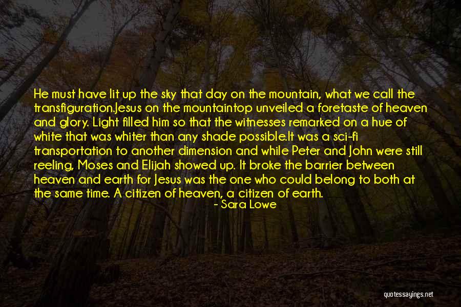 Christian Transfiguration Quotes By Sara Lowe Christian Transfiguration Quotes By Sara Lowe
