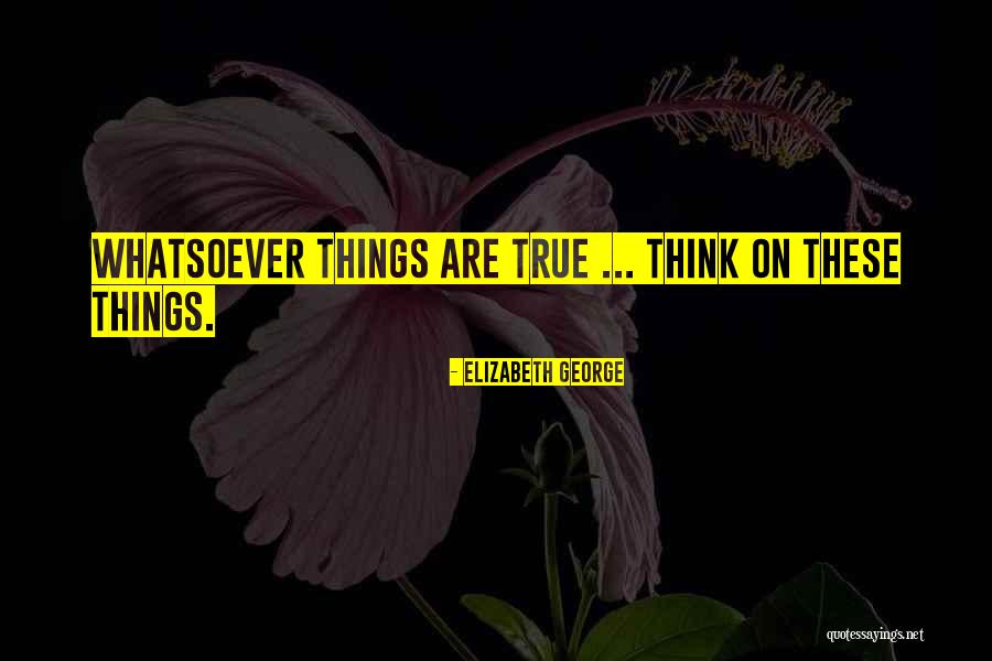 Christian Truth Quotes By Elizabeth George