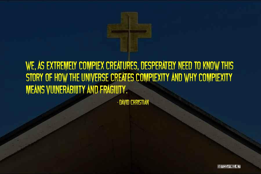 Christian Vulnerability Quotes By David Christian Christian Vulnerability Quotes By David Christian