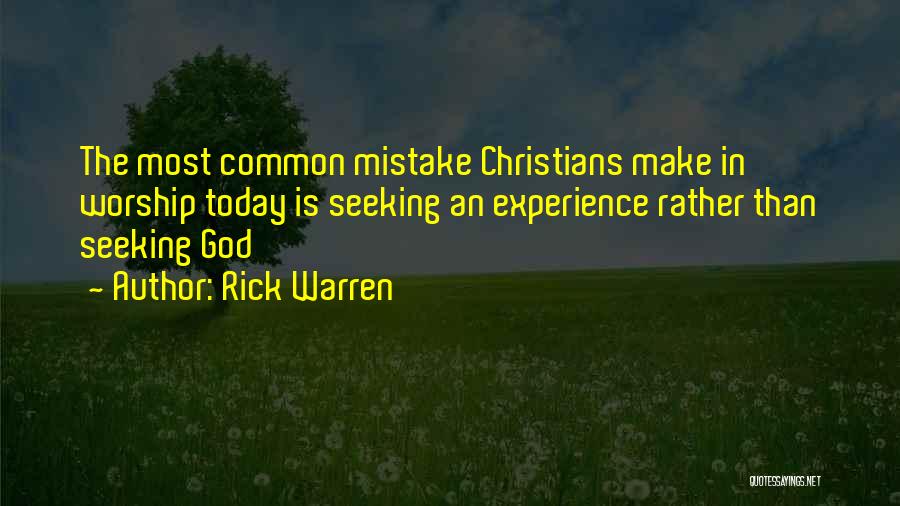 Christian Worship Quotes By Rick Warren