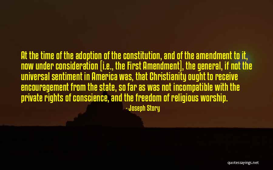 Christianity And America Quotes By Joseph Story