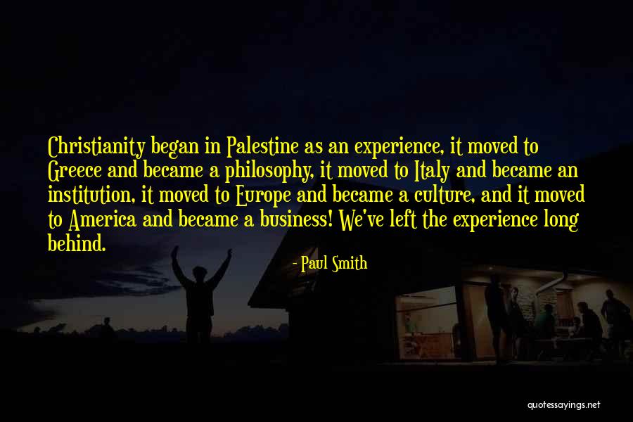 Christianity And America Quotes By Paul Smith