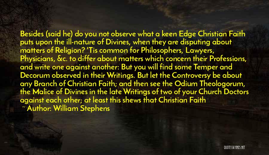 Christianity And Education Quotes By William Stephens