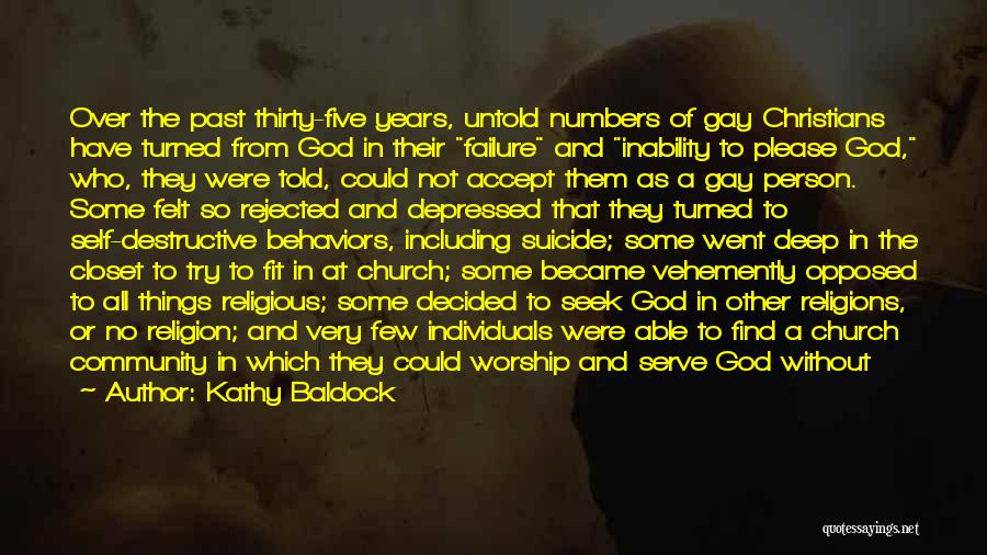 Christianity And Homosexuality Quotes By Kathy Baldock