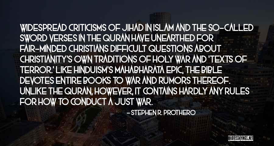 Christianity And Islam Quotes By Stephen R. Prothero Christianity And Islam Quotes By Stephen R. Prothero