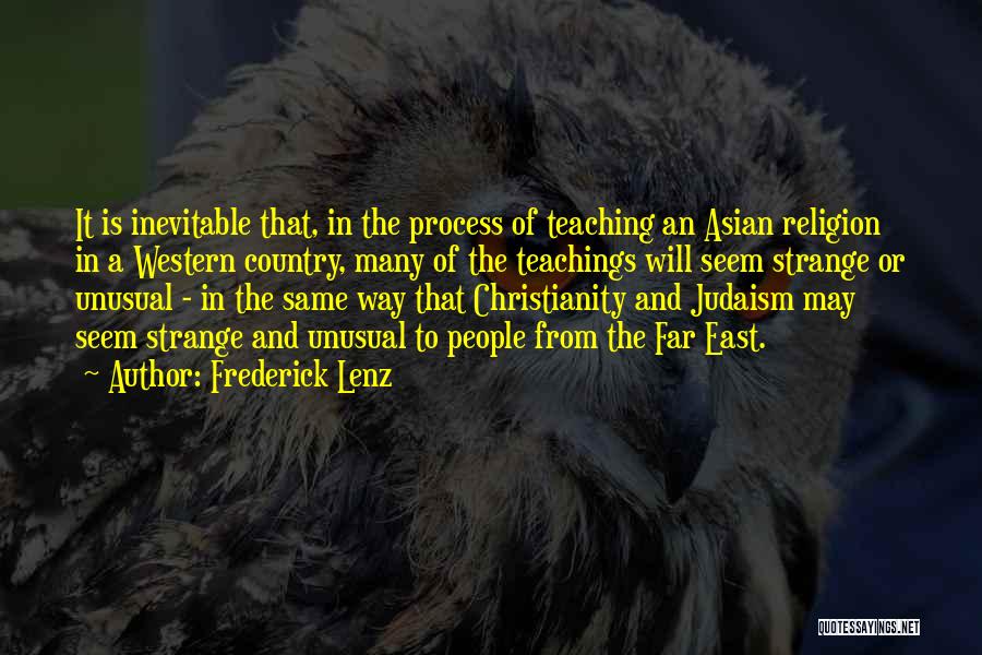 Christianity And Judaism Quotes By Frederick Lenz