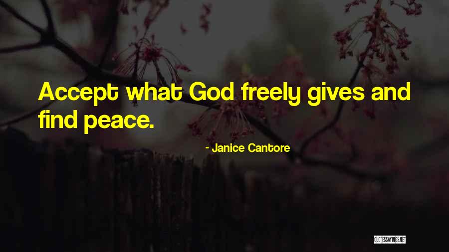 Christianity And Peace Quotes By Janice Cantore