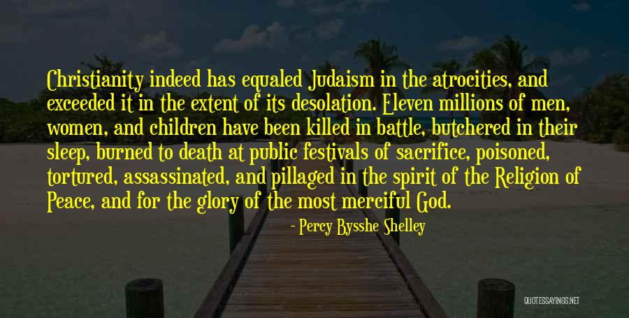 Christianity And Peace Quotes By Percy Bysshe Shelley