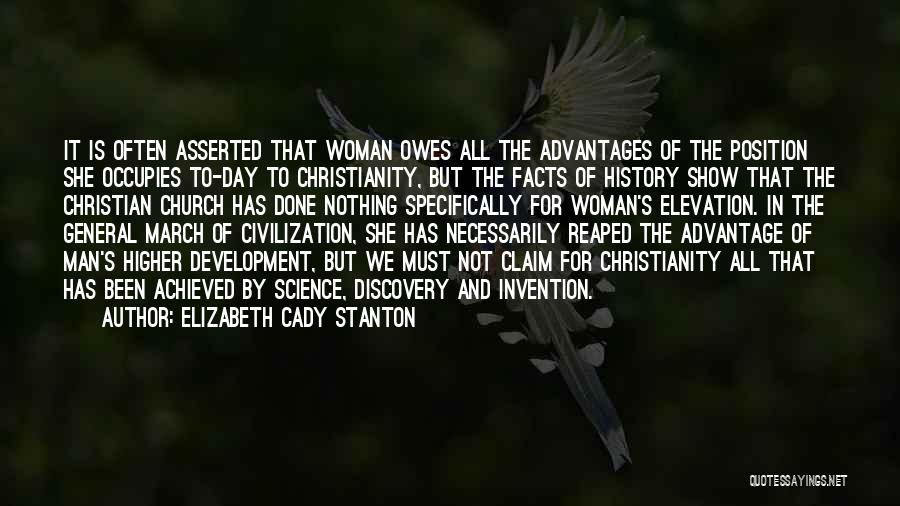 Christianity And Science Quotes By Elizabeth Cady Stanton