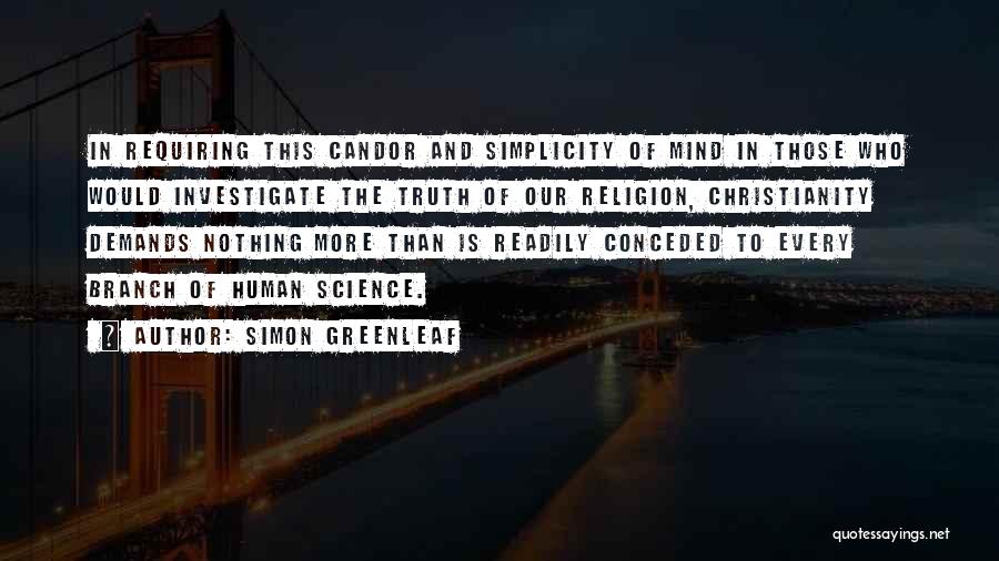 Christianity And Science Quotes By Simon Greenleaf