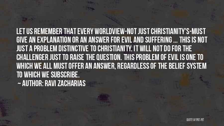 Christianity And Suffering Quotes By Ravi Zacharias