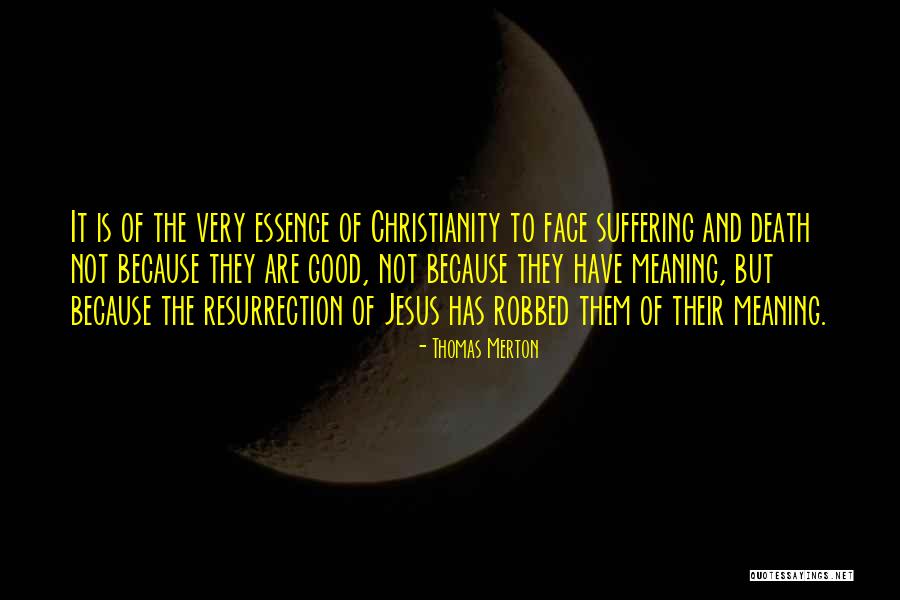 Christianity And Suffering Quotes By Thomas Merton