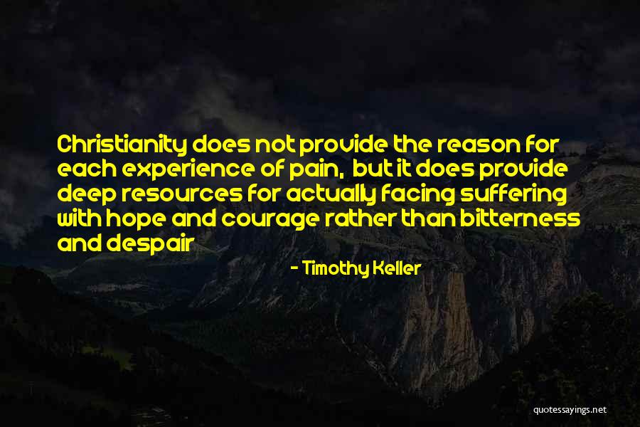 Christianity And Suffering Quotes By Timothy Keller