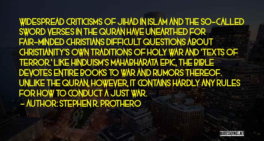 Christianity And War Quotes By Stephen R. Prothero