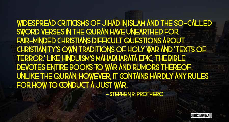 Christianity And War Quotes By Stephen R. Prothero