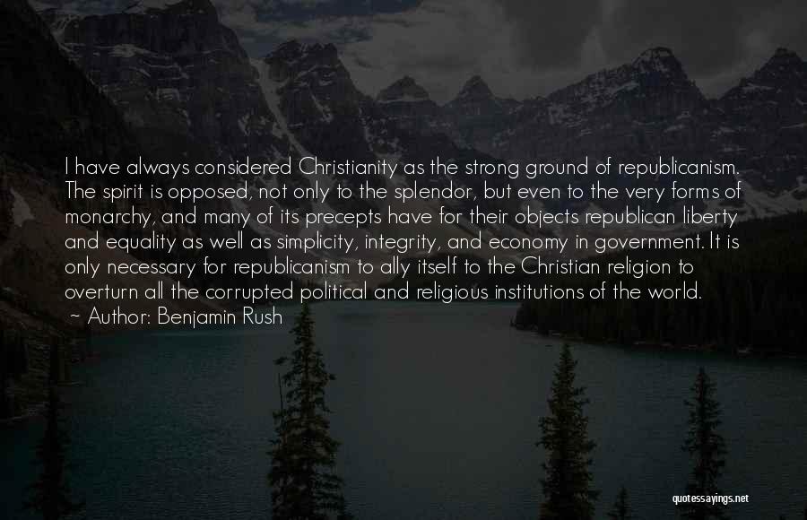 Christianity As Religion Quotes By Benjamin Rush
