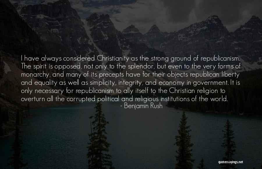 Christianity As Religion Quotes By Benjamin Rush