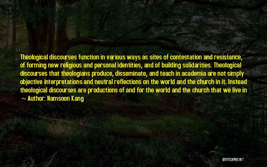 Christianity As Religion Quotes By Namsoon Kang