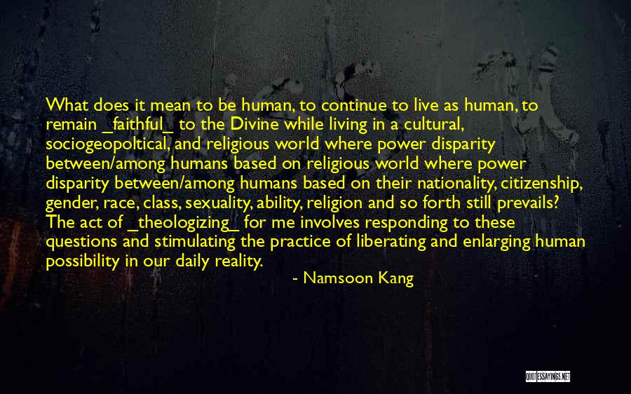 Christianity As Religion Quotes By Namsoon Kang