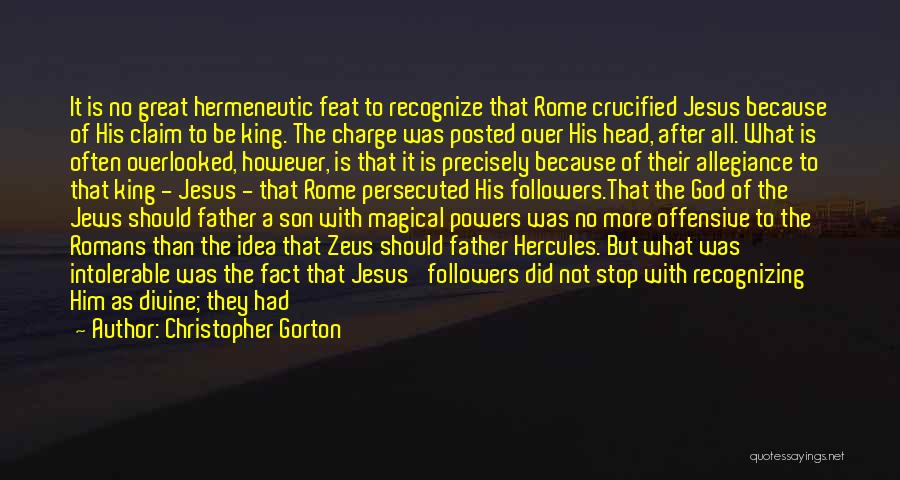 Christianity In Rome Quotes By Christopher Gorton