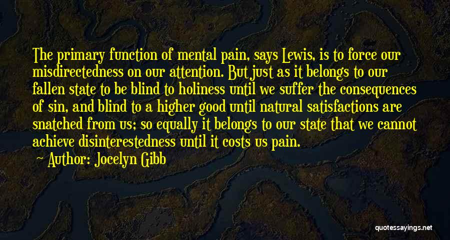 Christianity Suffering Quotes By Jocelyn Gibb