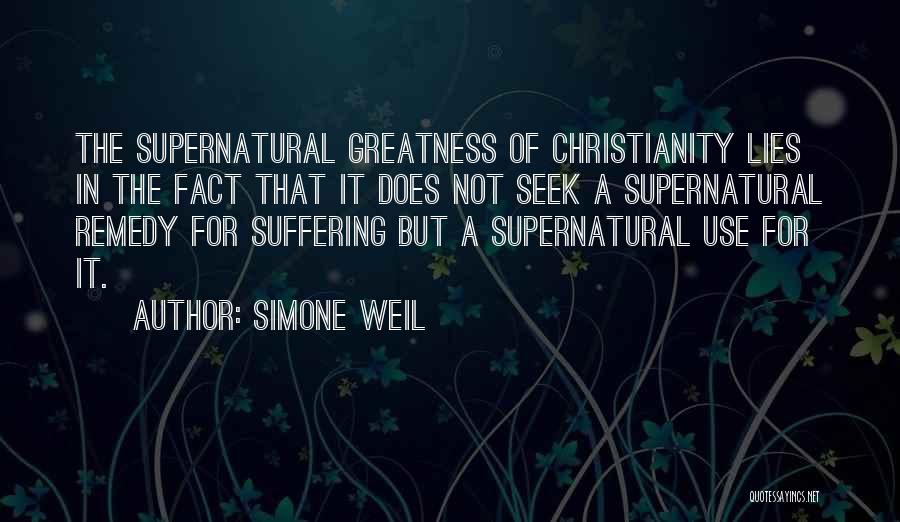 Christianity Suffering Quotes By Simone Weil