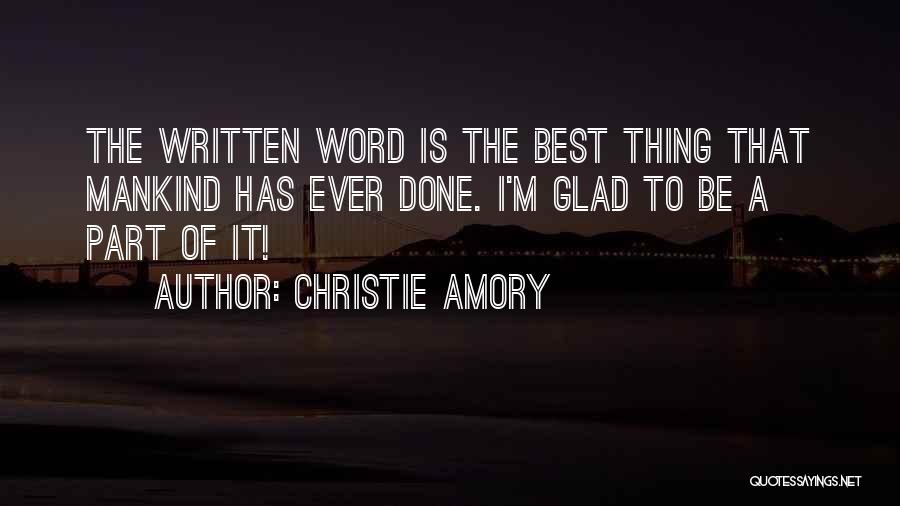 Christie Amory Quotes 1162260