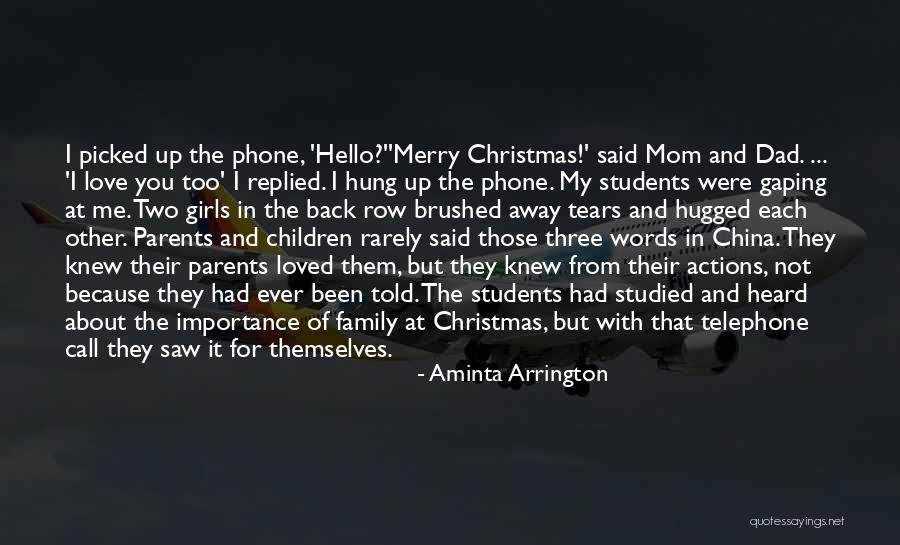 Christmas About Family Quotes By Aminta Arrington