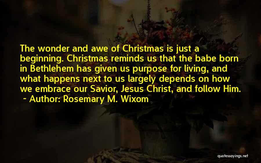 Christmas And Jesus Quotes By Rosemary M. Wixom