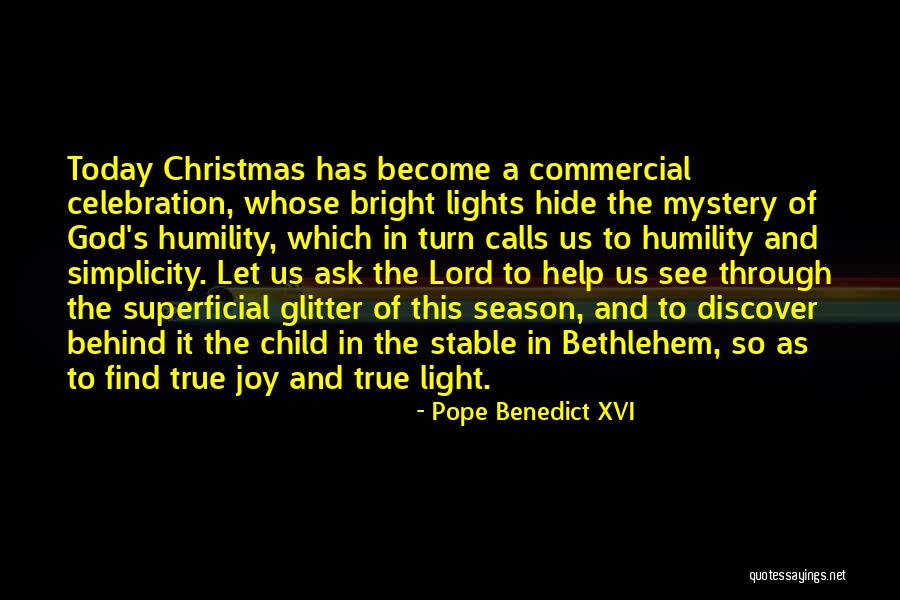 Christmas As A Child Quotes By Pope Benedict XVI