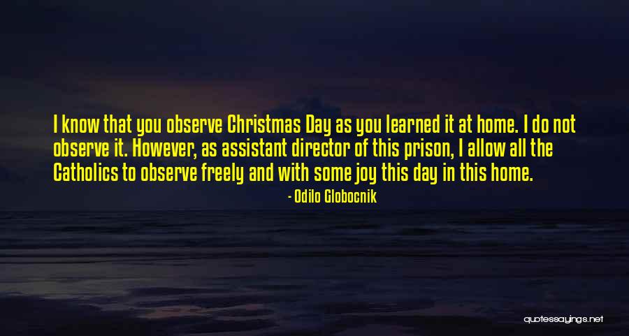 Christmas At Home Quotes By Odilo Globocnik