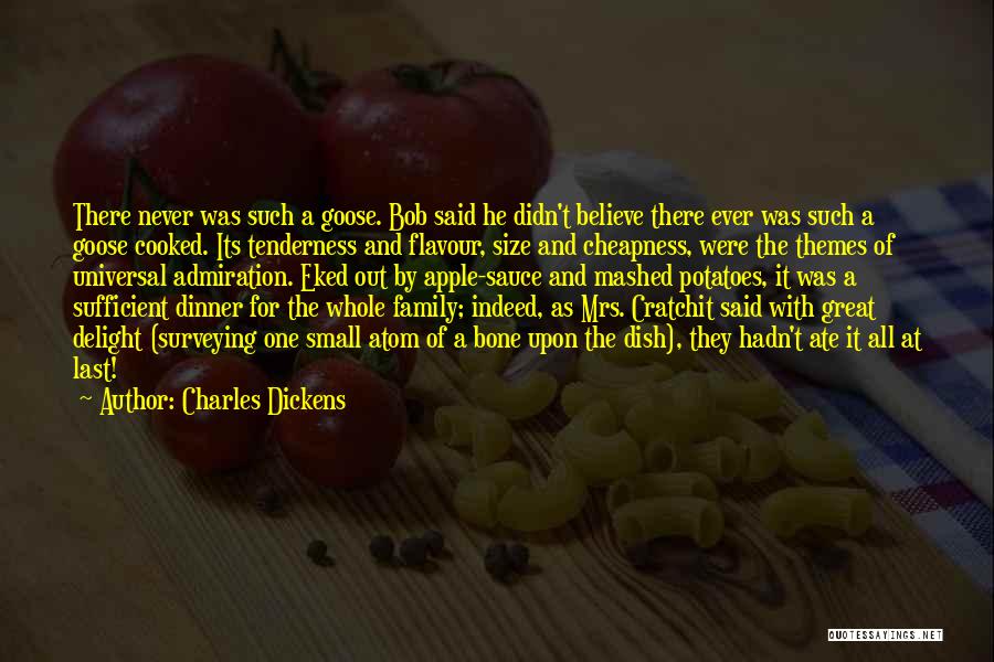 Christmas Dinner Quotes By Charles Dickens