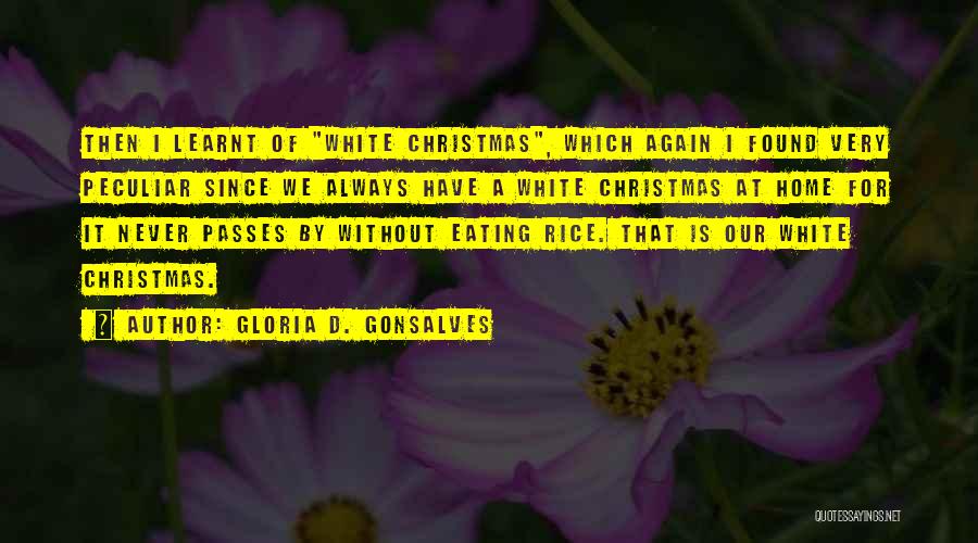 Christmas Eating Quotes By Gloria D. Gonsalves