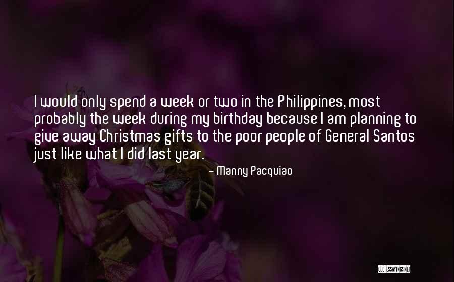 Christmas In Philippines Quotes By Manny Pacquiao