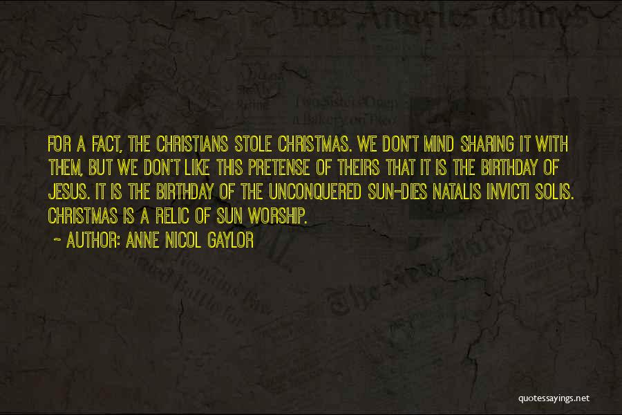 Christmas Is For Sharing Quotes By Anne Nicol Gaylor